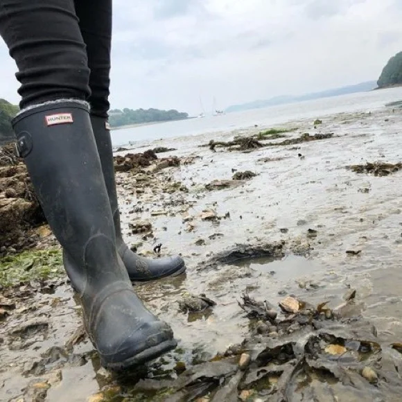 Hunter ♕ Original Iconic Tall Matte Wellington Wellies Boots ♕ Navy 8US / EU 39 - Picture 3 of 16